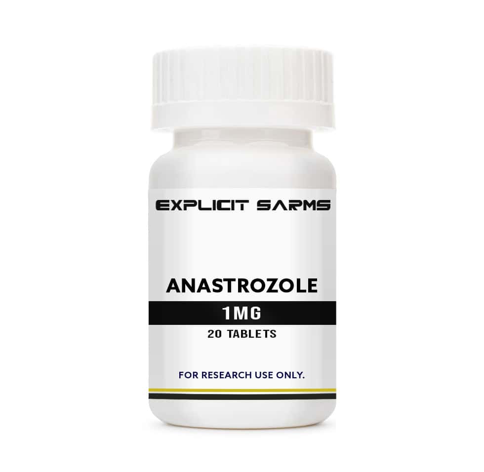 Anastrozole 1mg tablets from Explicit Sarms for research use only.